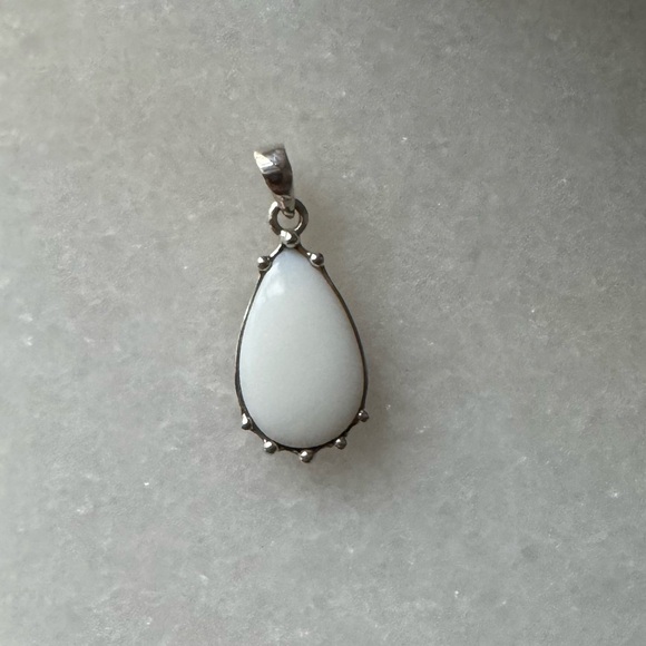 NWOT Sundance Pure Bliss Pendant White Opal Sterling Silver